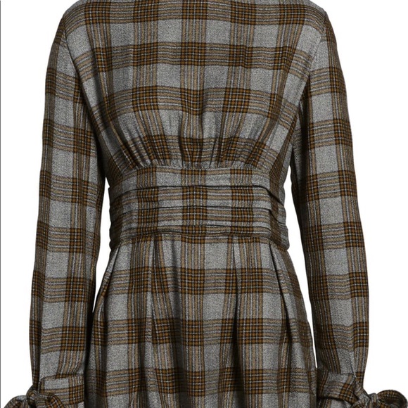 Something Navy For Nordstrom plaid open back - Picture 3 of 10